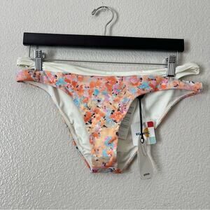 Prana Sugar Shore Bottom bikini Impression ivory cream Orange double side strap